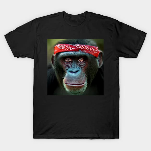Funny cheeky chimps bored monkey ape T-Shirt by PlanetMonkey